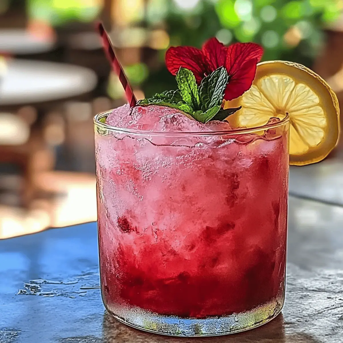 Delightfully Refreshing Frozen Hibiscus Lemonade Recipe