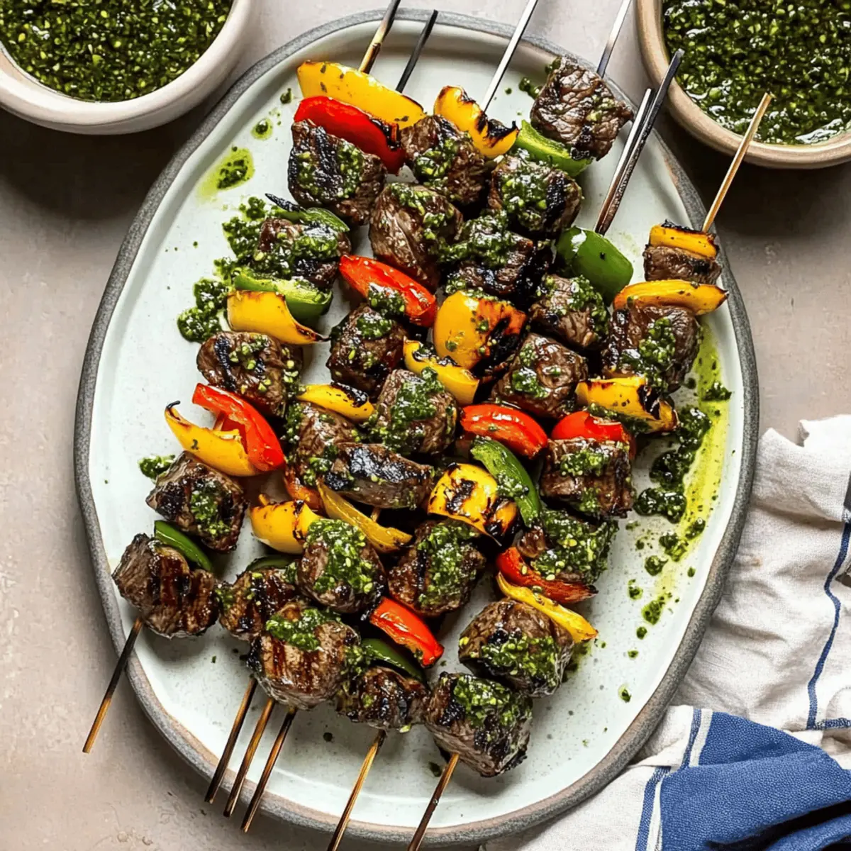 Grilled Chimichurri Steak Kabobs for Flavor-Packed Evenings