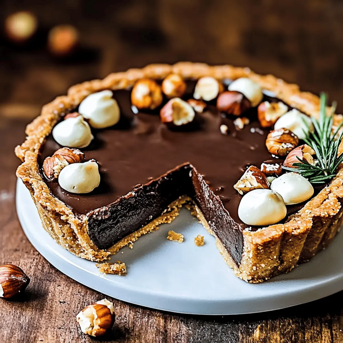 Indulge in This Easy Hazelnut Chocolate Tart Delight