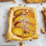 Peach Puff Pastry Tart