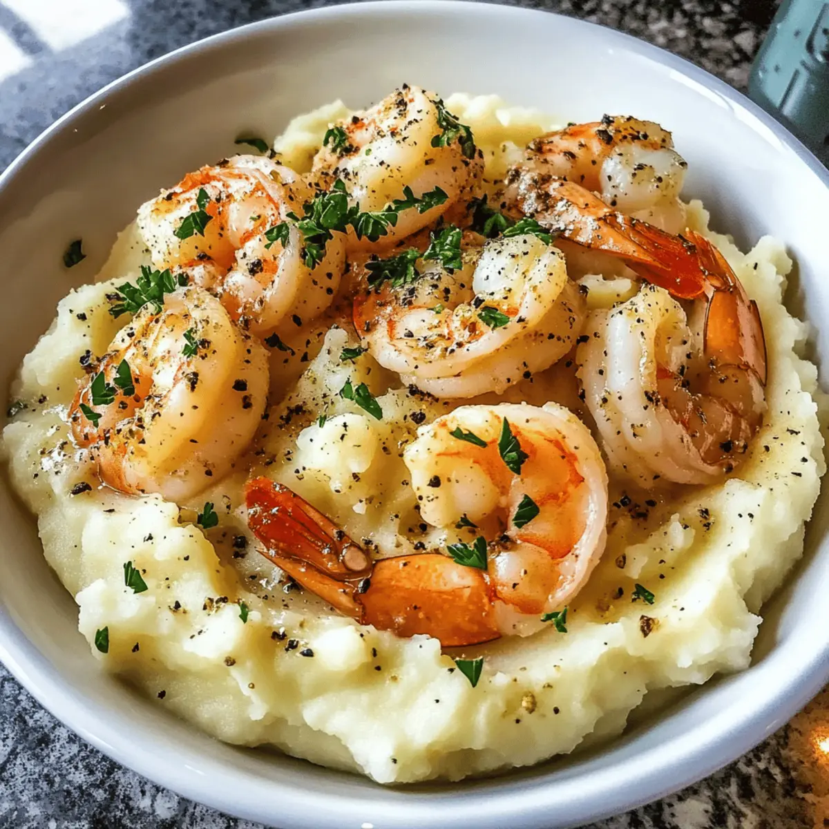 Garlic Shrimp Over Mashed Potatoes: Comfort Food Bliss