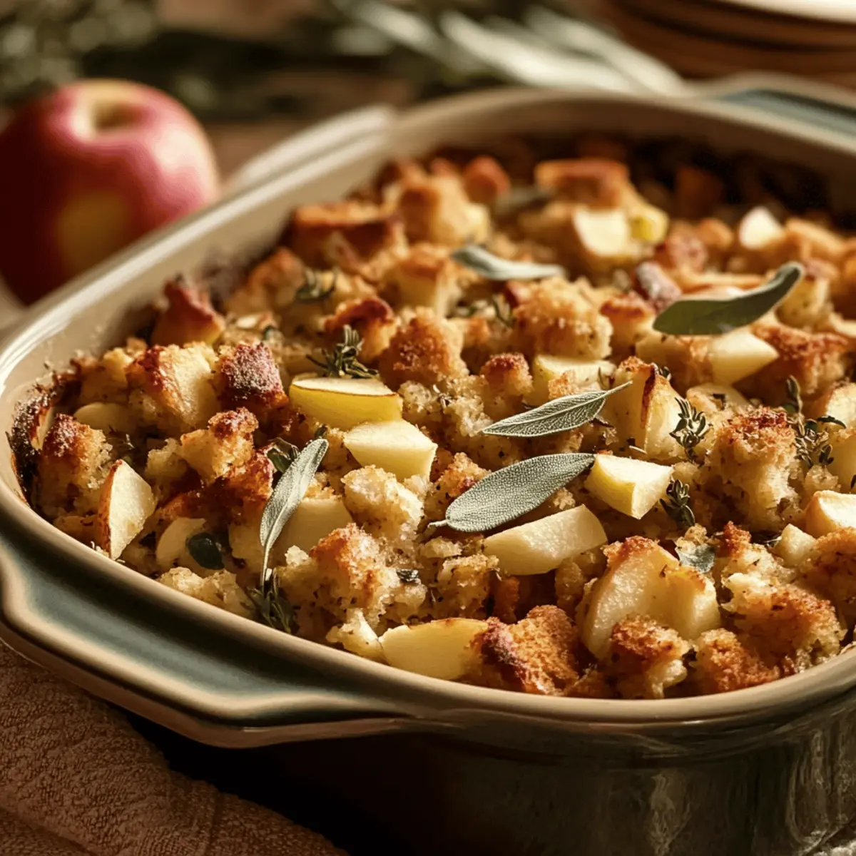 Delicious Whole-Wheat Apple Sage Stuffing for Guilt-Free Feasting
