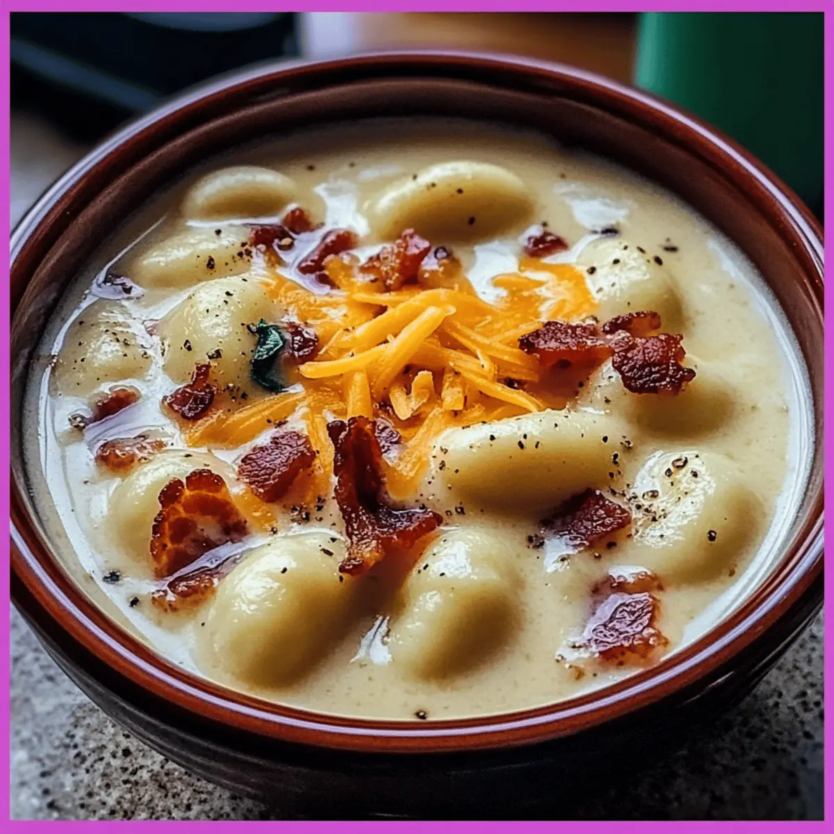 Indulgent Bacon Cheddar Gnocchi Soup for Soul-Warming Nights