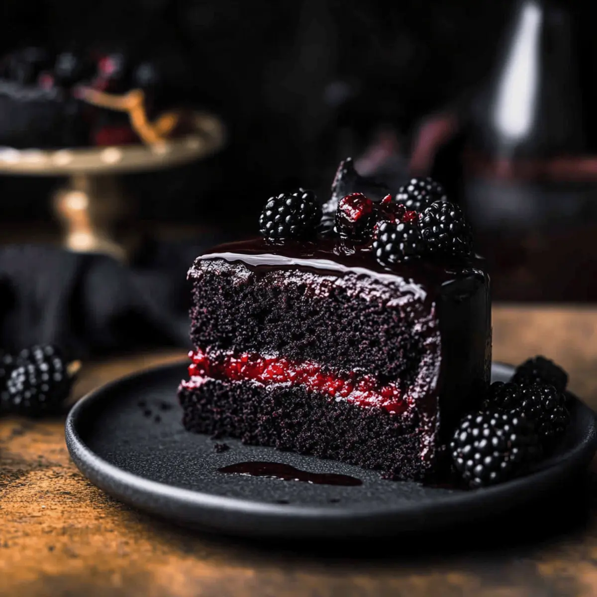 Rich Black Velvet Halloween Cake for Spooky Sweet Delights