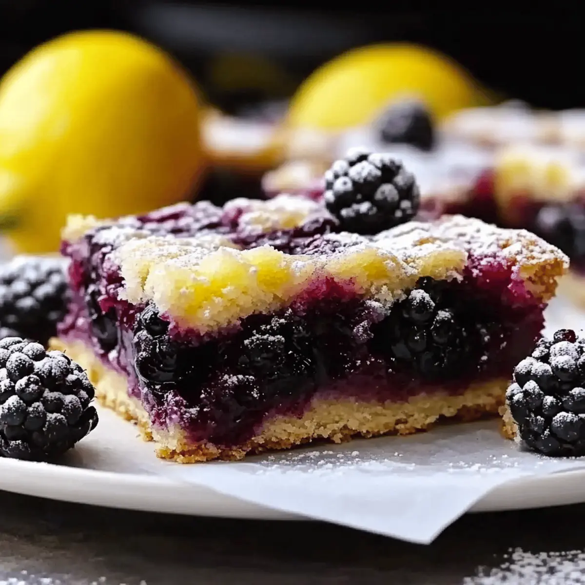 Blackberry Lemon Squares: Sweet Tanginess to Savor Anytime