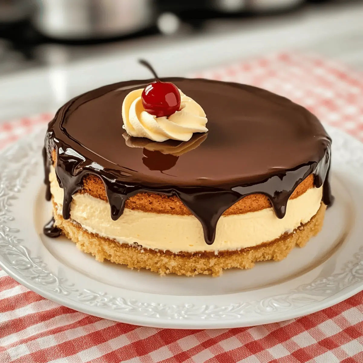 Delicious Homemade Boston Cream Pie for Cozy Family Nights