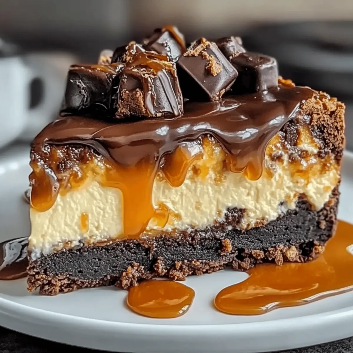 Heavenly Caramel Brownie Cheesecake You Won't Forget