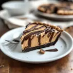Chocolate Peanut Butter Swirl Pie