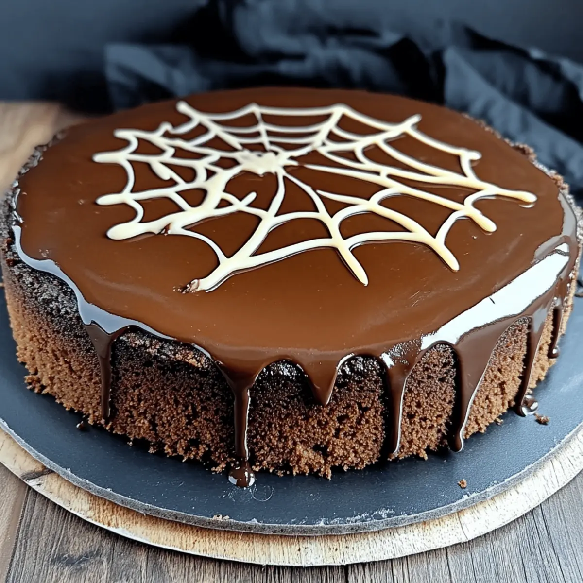 Deliciously Dreamy Chocolate Spiderweb Cheesecake Recipe