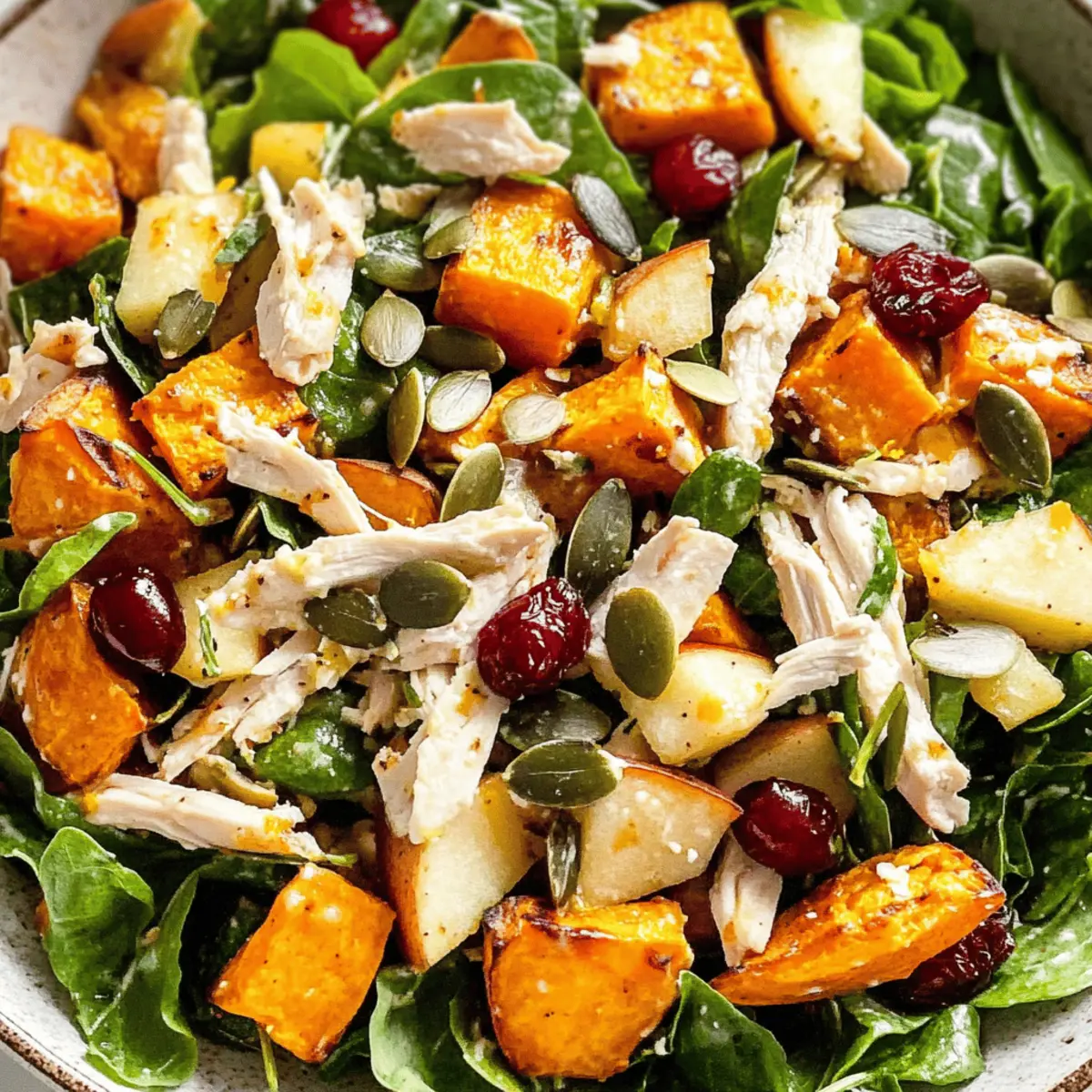 Chopped Fall Harvest Salad with Chicken for Cozy Nights