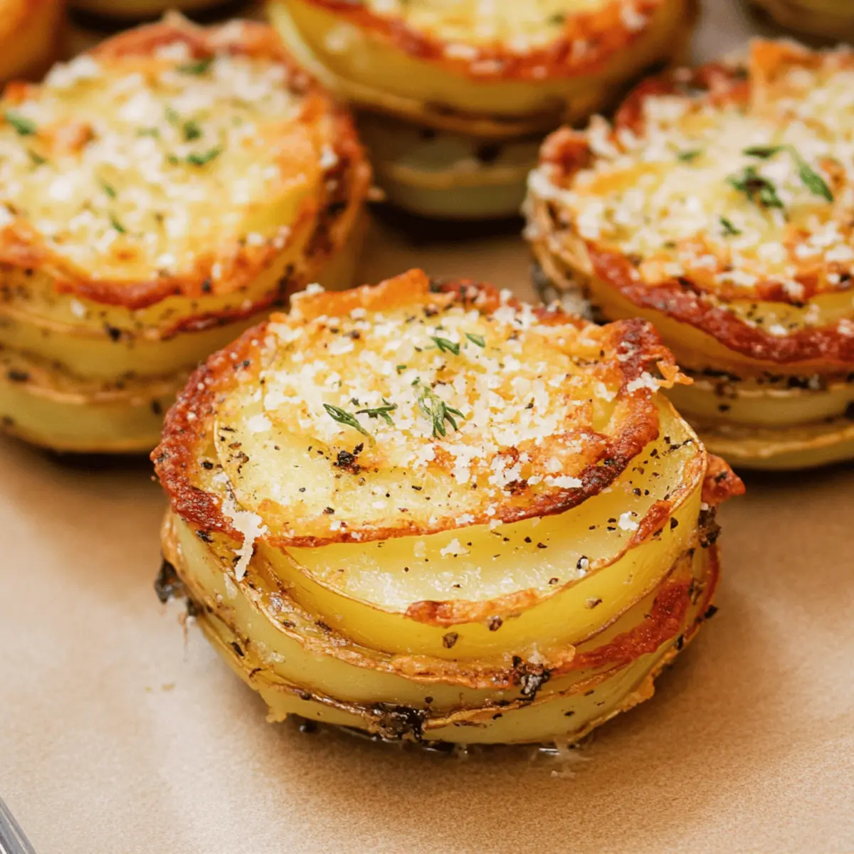 Crispy Parmesan Potato Stacks That Steal the Show at Parties