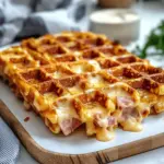 Crunchy Ham and Cheese Chaffles