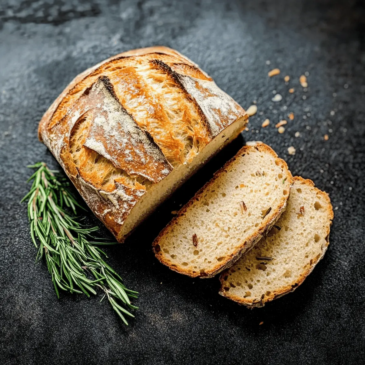 Dutch Oven Rosemary Parmesan Bread: Simple & Savory Delight