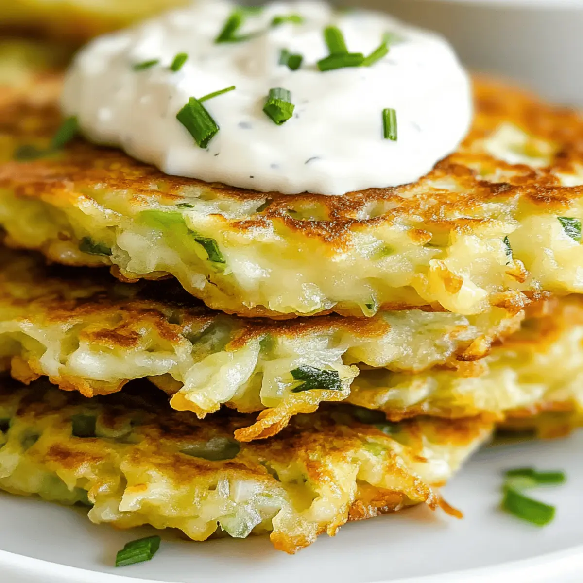 Crispy Easy Cabbage Fritters with Garlicky Dip Delight