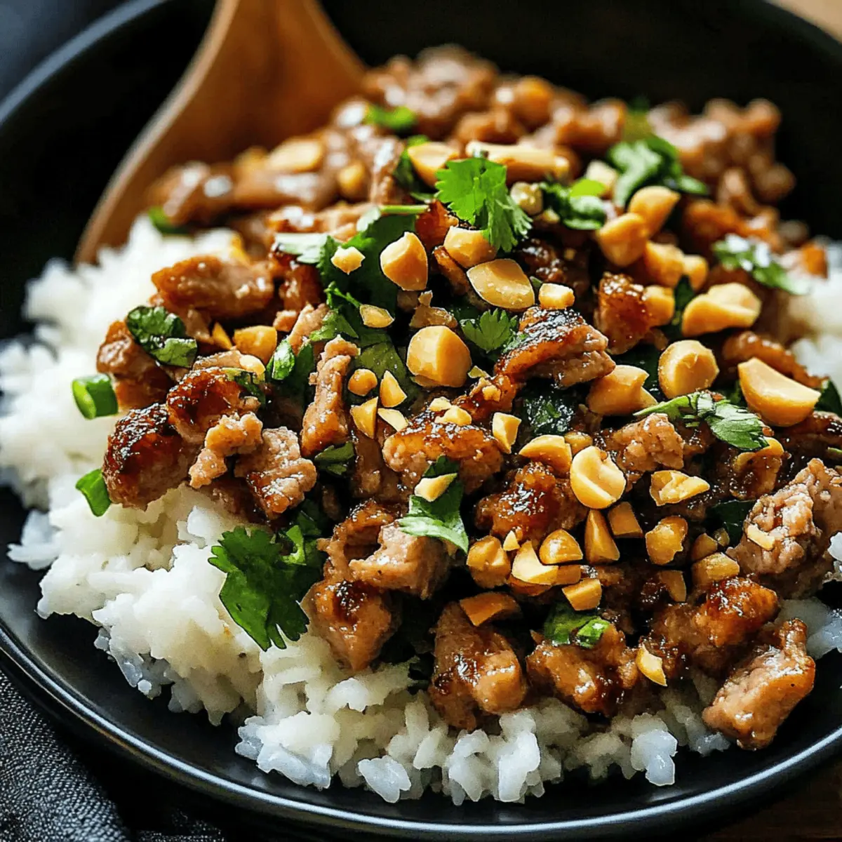 Savory Ginger Lime Pork with Coconut Rice in 30 Minutes