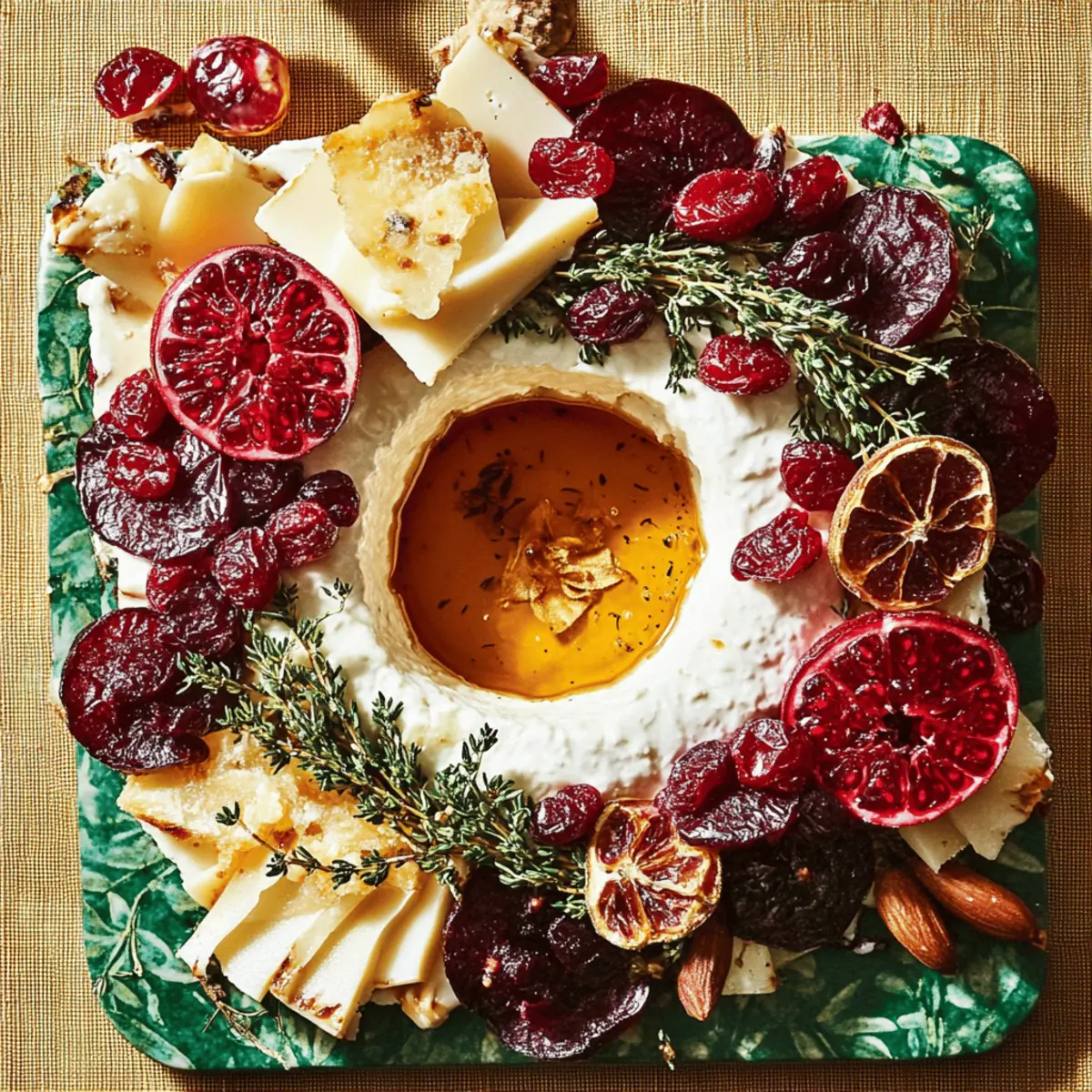 Creamy Goat Cheese Wreath: A Festive Holiday Delight