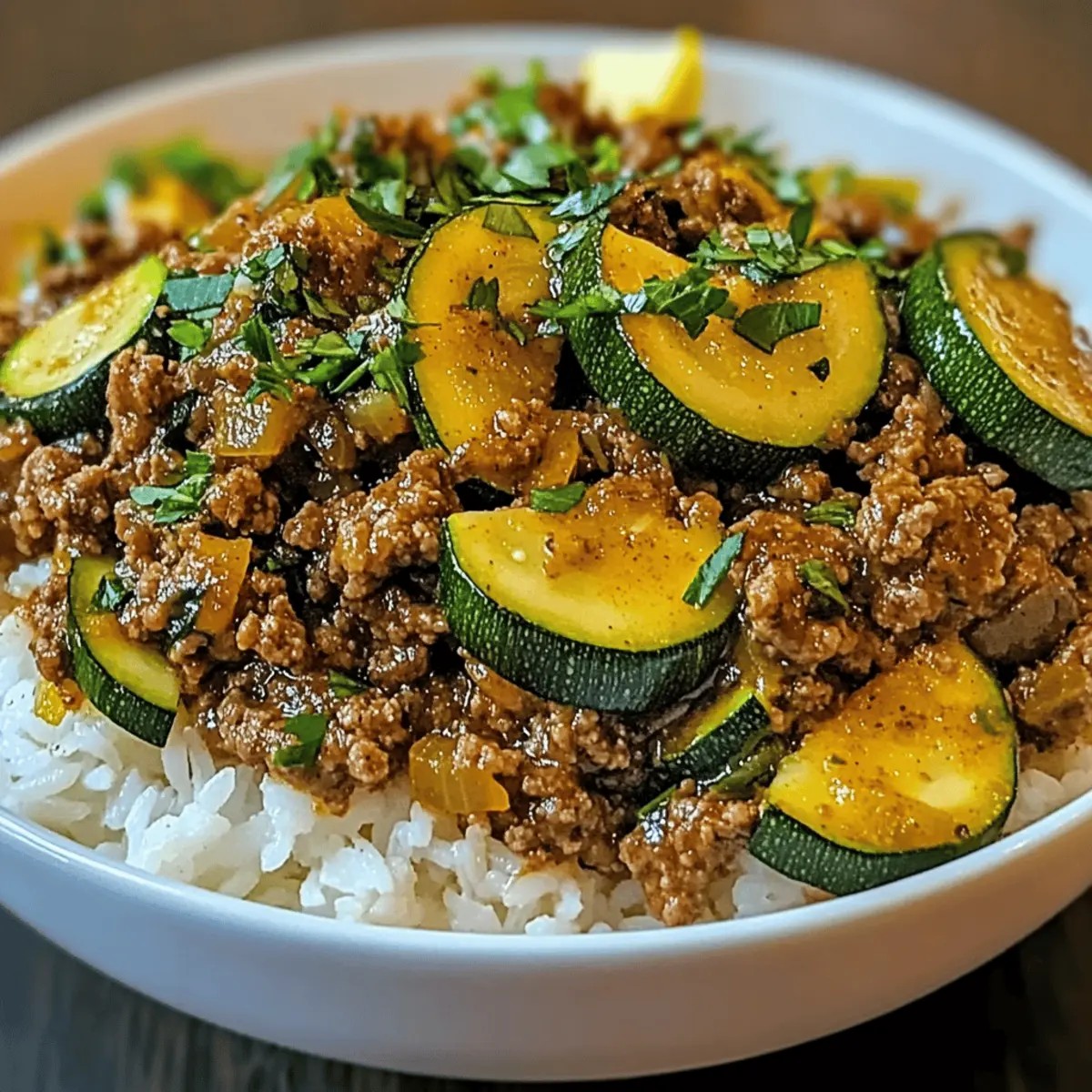 Greek-Style Beef and Zucchini Rice Bowl: Dinner in 30 Minutes