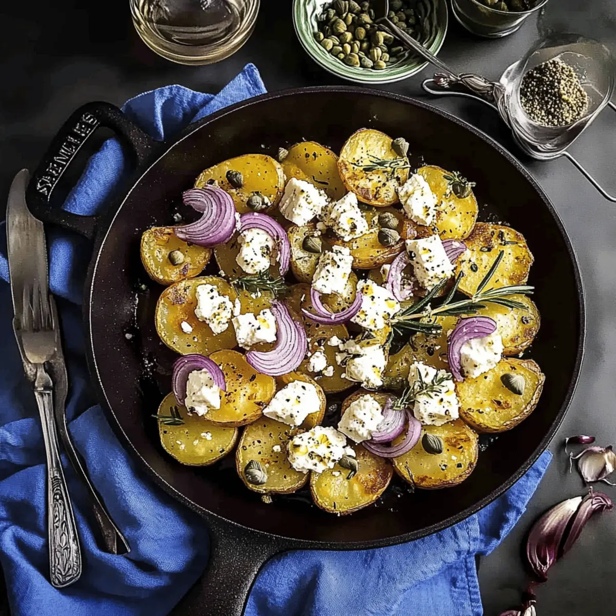 Crispy Greek Smashed Potatoes with Feta You’ll Love
