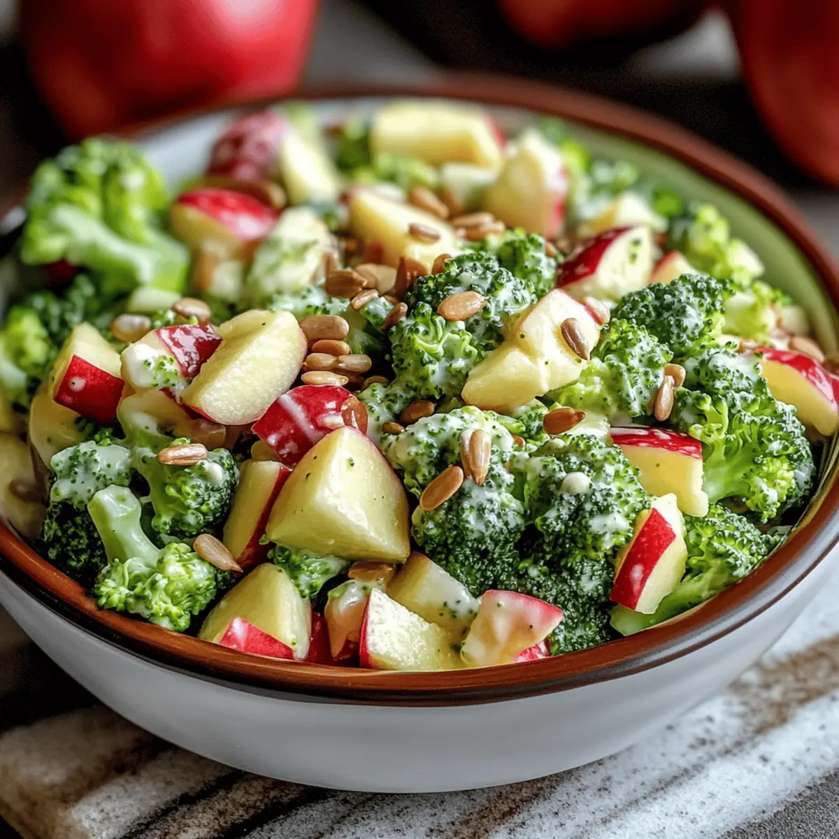Fresh Honeycrisp Apple Broccoli Salad for a Crunchy Delight