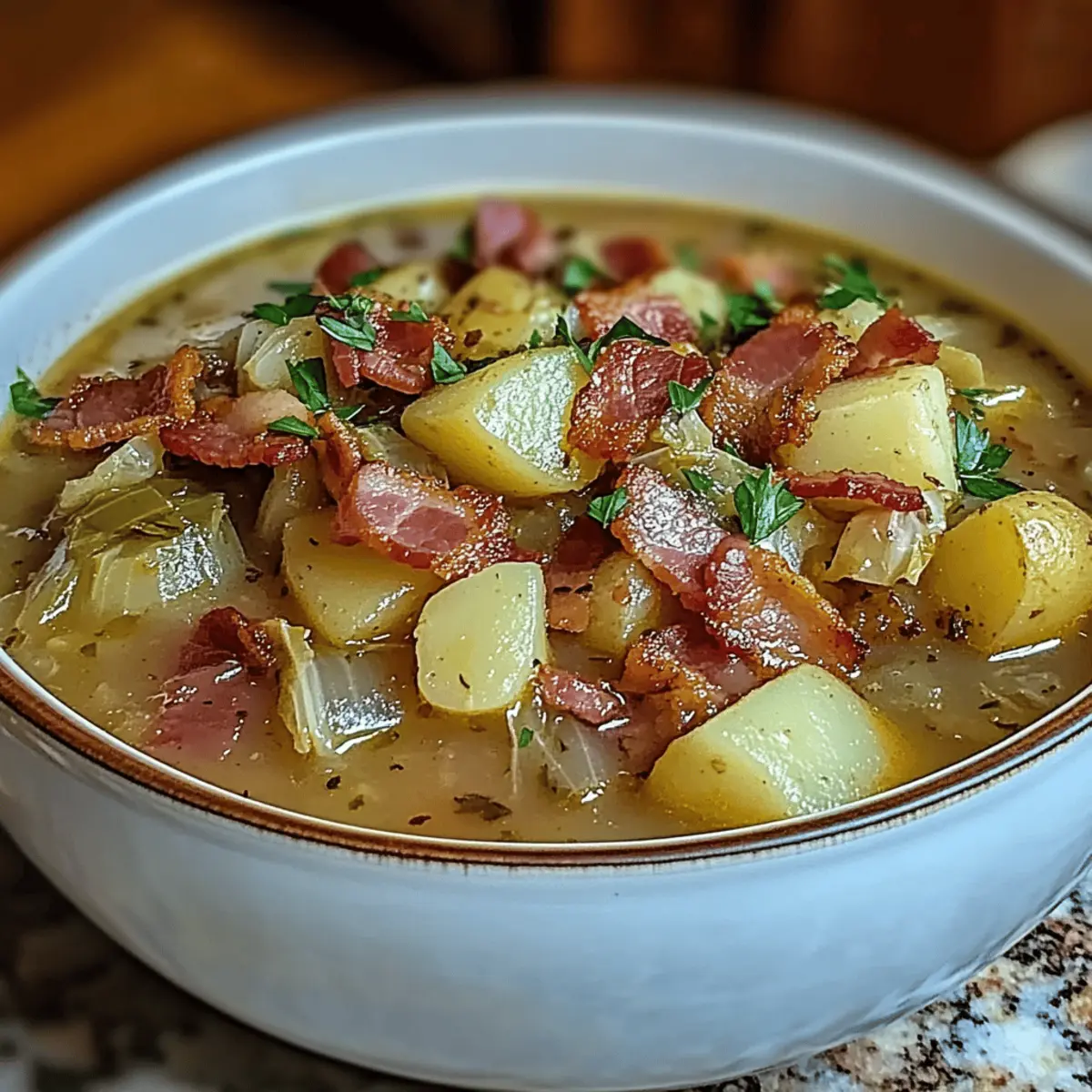Cozy Up with Irish Bacon, Cabbage, and Potato Soup