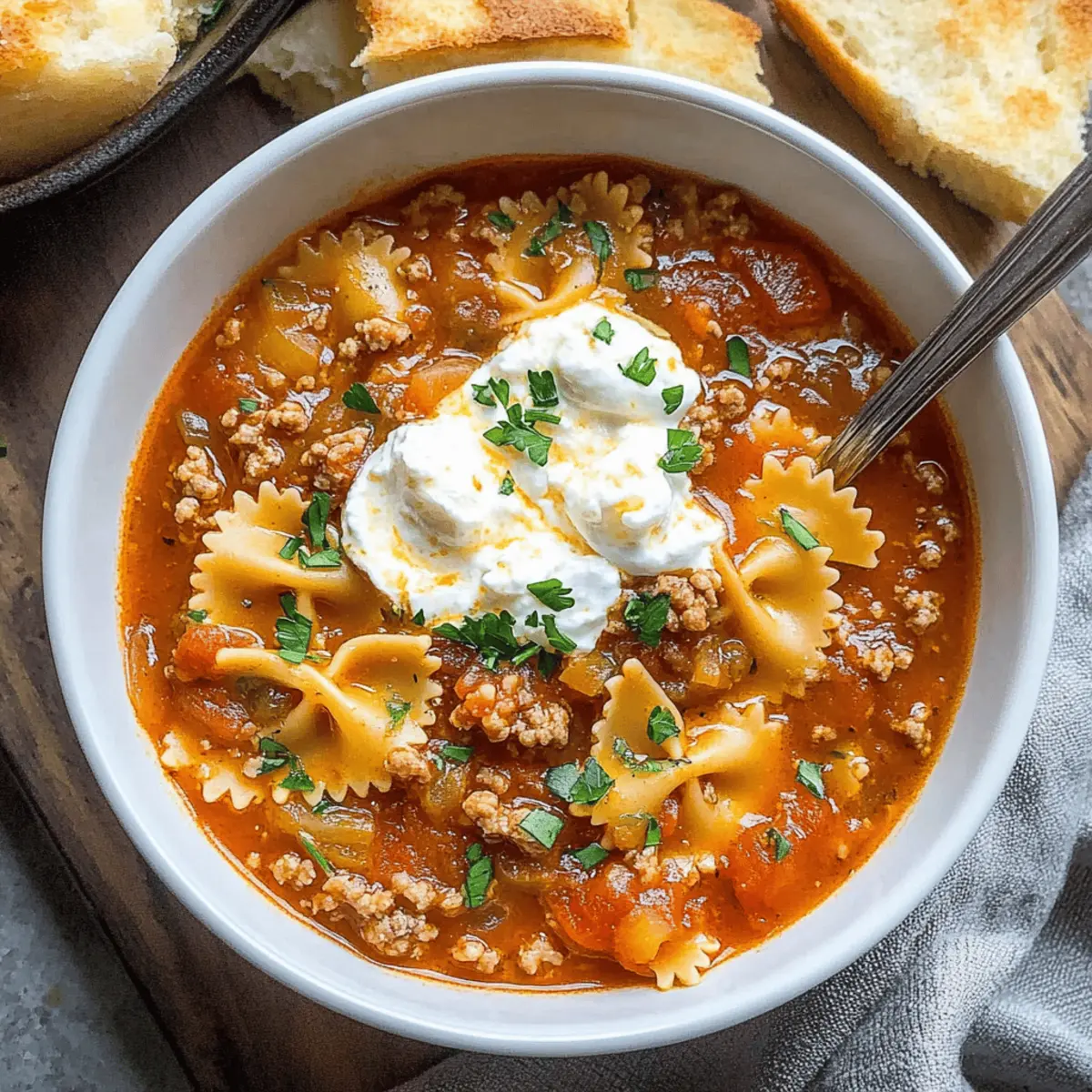 Savory Lasagna Soup: A Cozy Family Favorite in Minutes