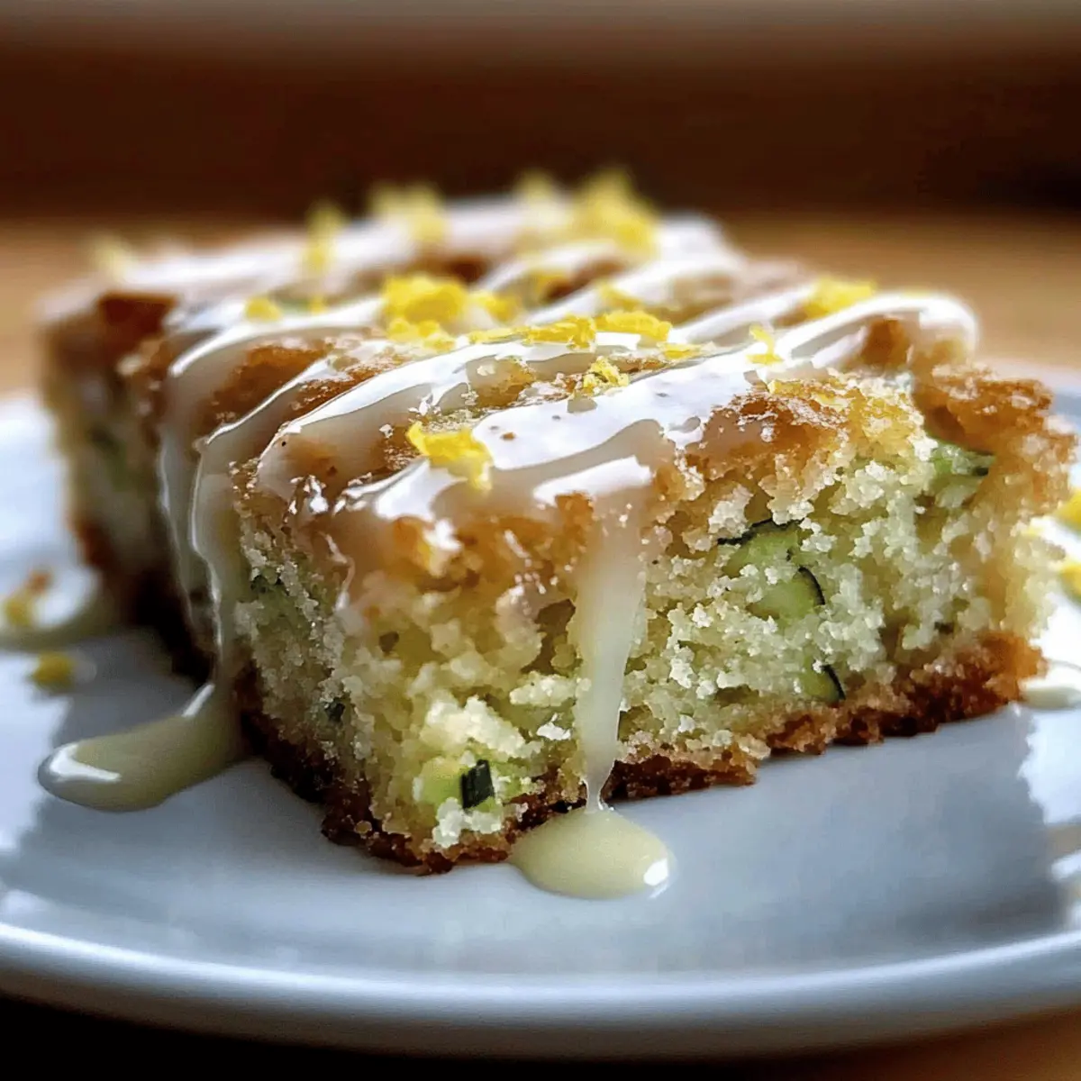 Lemon Zucchini Bars with Glaze for a Zesty Treat!