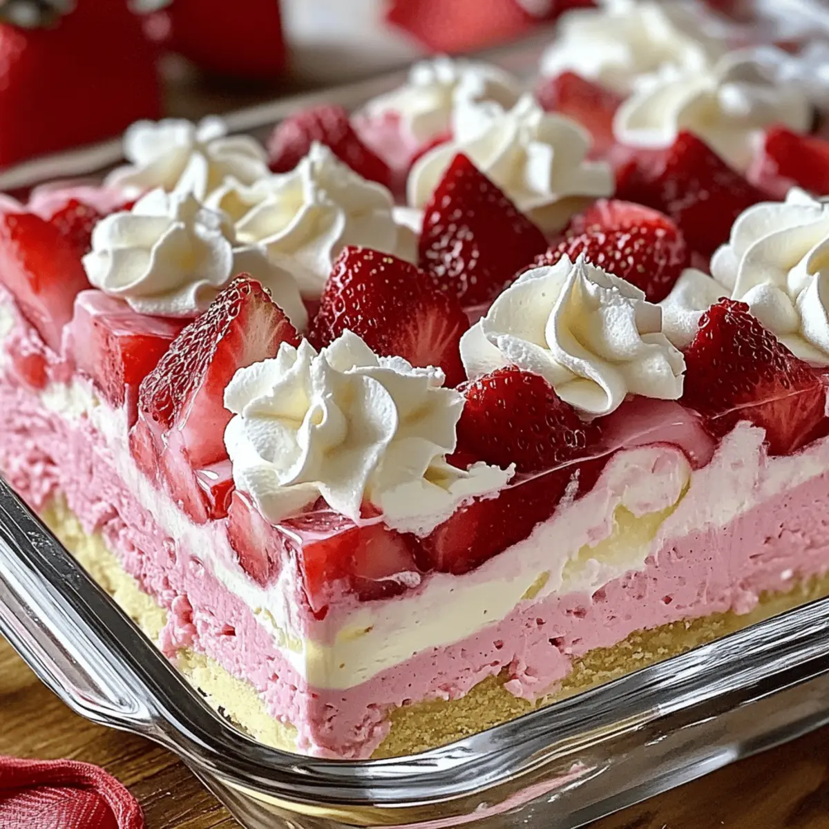 No-Bake Strawberry Jello Lasagna: The Ultimate Summer Treat