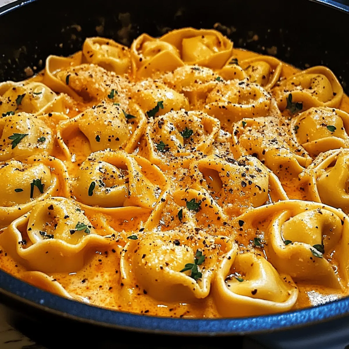 One-Pot Spicy Garlic Butter Chicken Tortellini Bliss