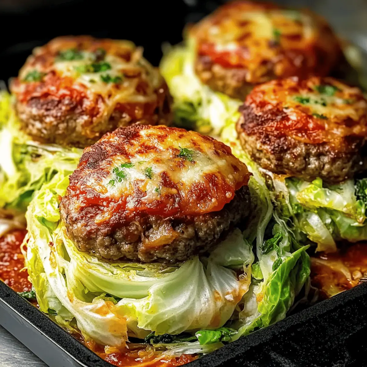 Delicious Oven-Baked Cabbage Burgers for a Healthy Feast
