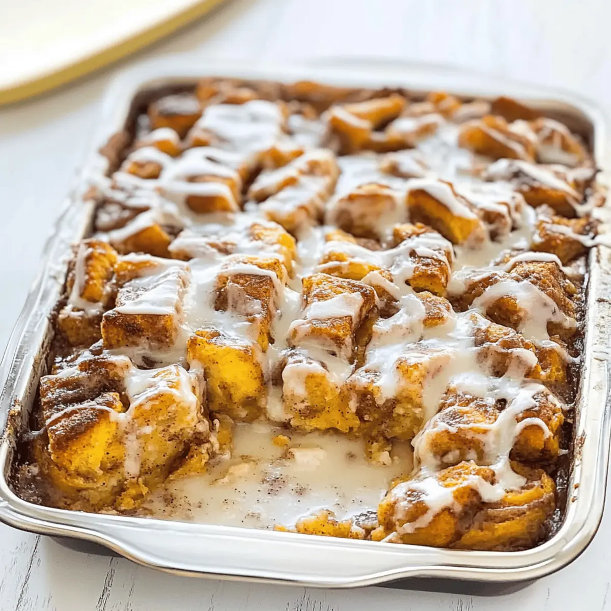 Pumpkin Cinnamon Roll Bake: A Cozy Fall Morning Treat