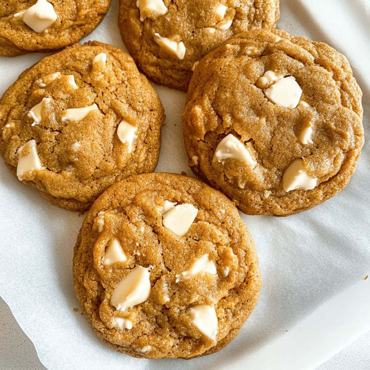 Cozy Pumpkin White Chocolate Chip Cookies for Fall Bliss