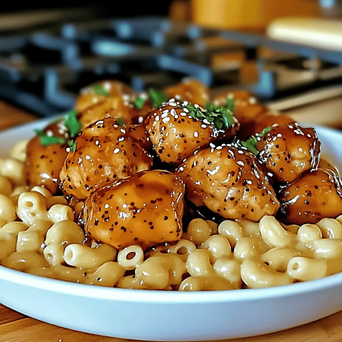 Savory Spicy Honey Pepper Chicken with Mac and Cheese Magic