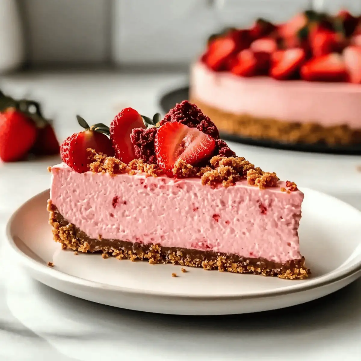 Decadent Strawberry Crunch Cheesecake for Guilt-Free Indulgence