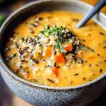 Vegan Pumpkin Wild Rice Soup