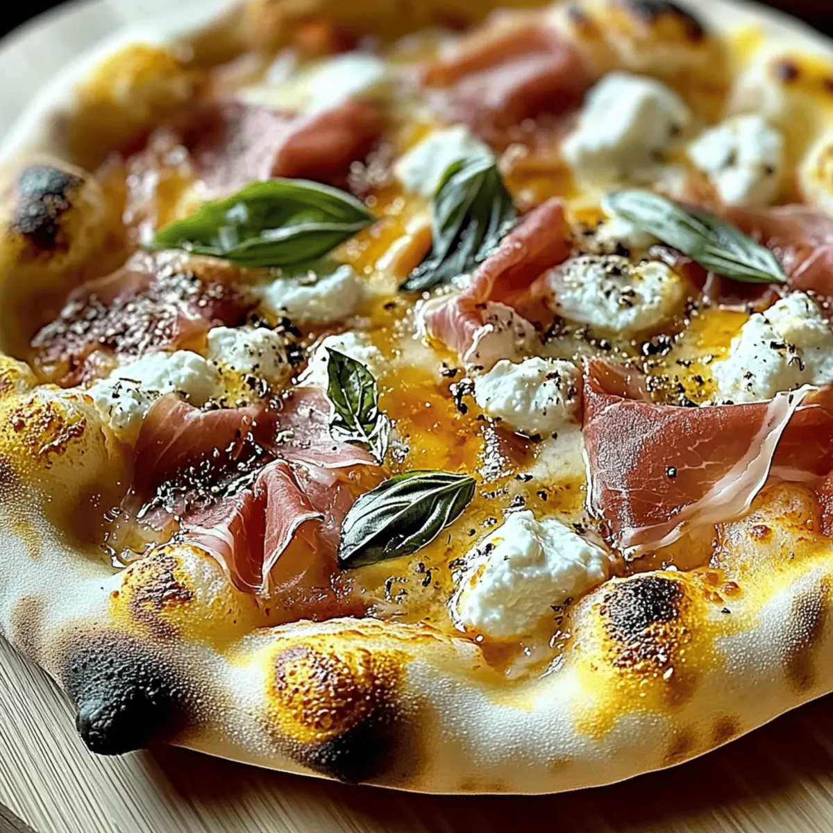 Irresistible White Pizza with Prosciutto & Sweet Hot Honey