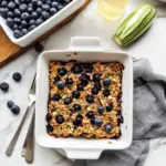 Zucchini Blueberry Baked Oatmeal