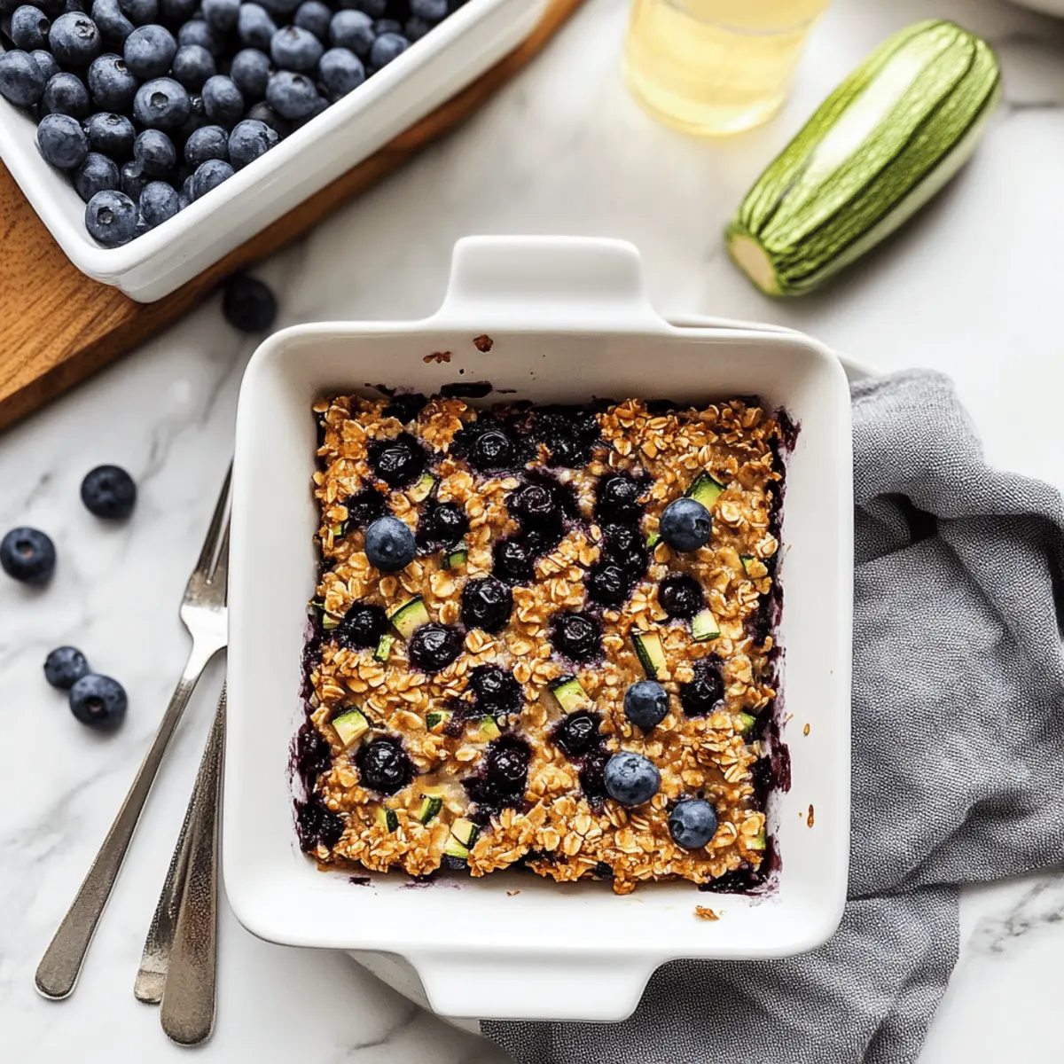 Zucchini Blueberry Baked Oatmeal: A Healthy Breakfast Delight
