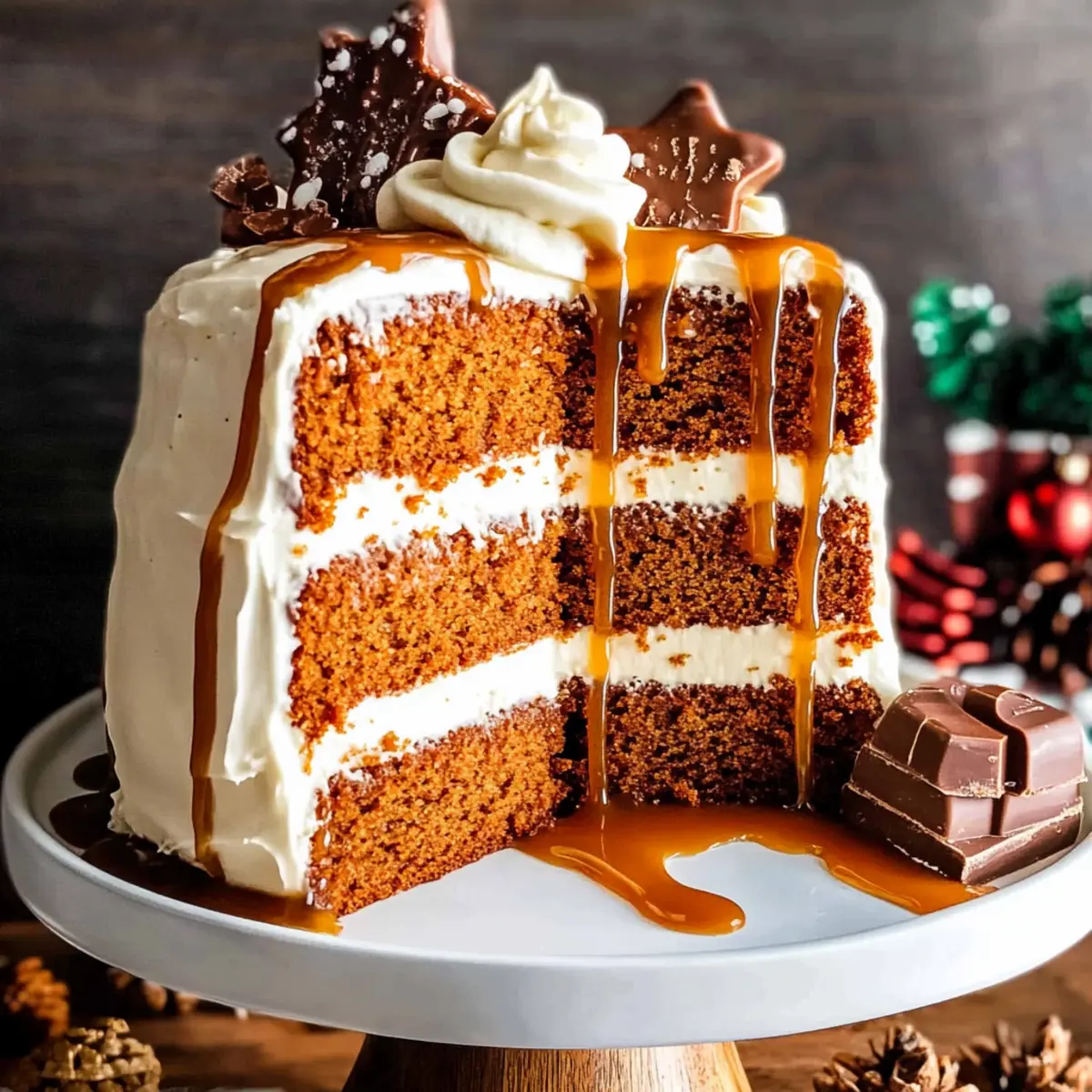 Irresistibly Soft Gingerbread Layer Cake for Holiday Joy