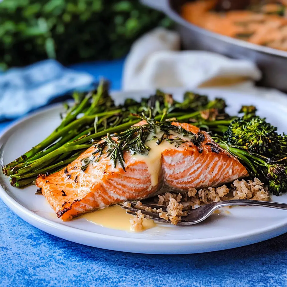 Buttery Baked Salmon with Baby Broccoli in Just 30 Minutes