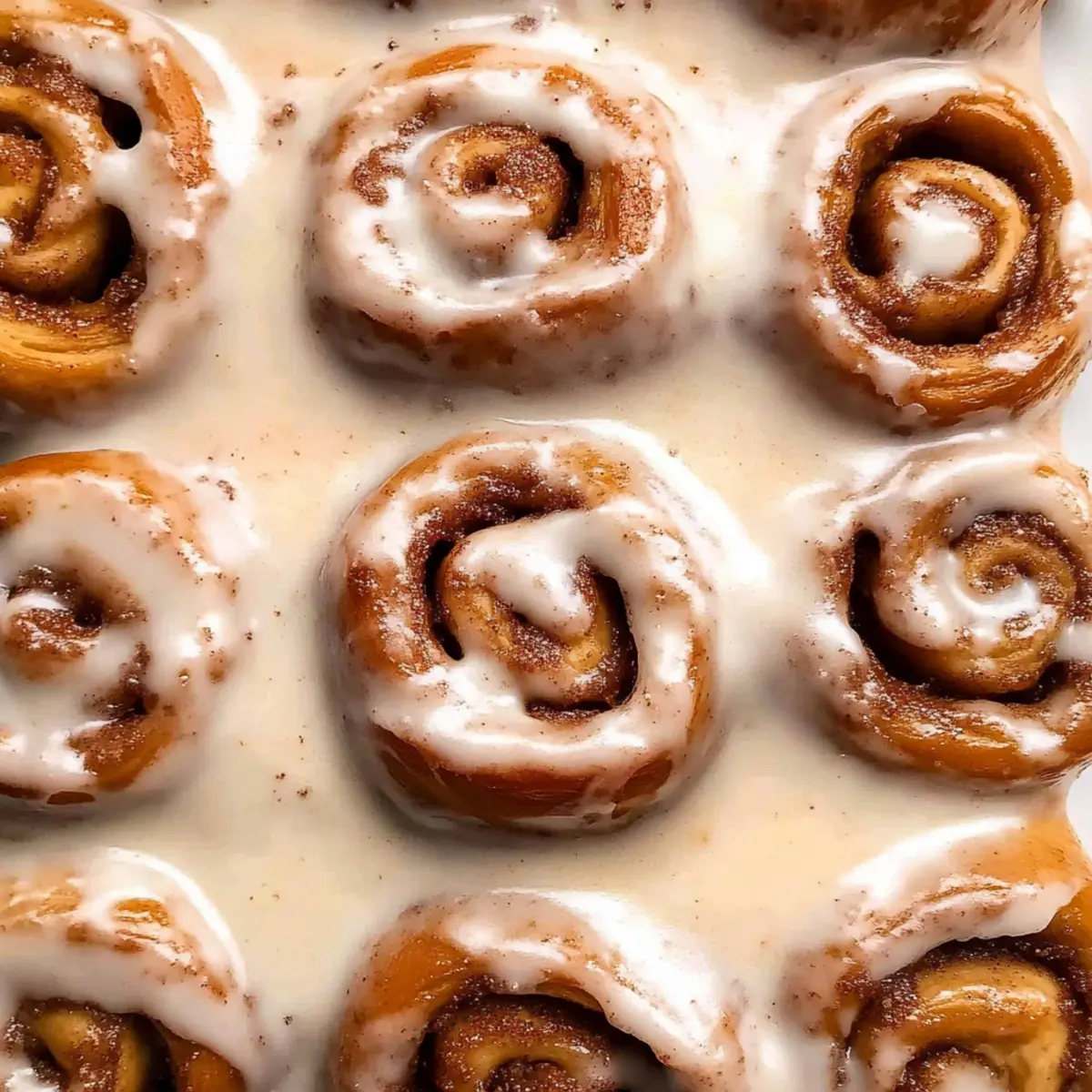 Gingerbread Cinnamon Rolls with Creamy Eggnog Frosting