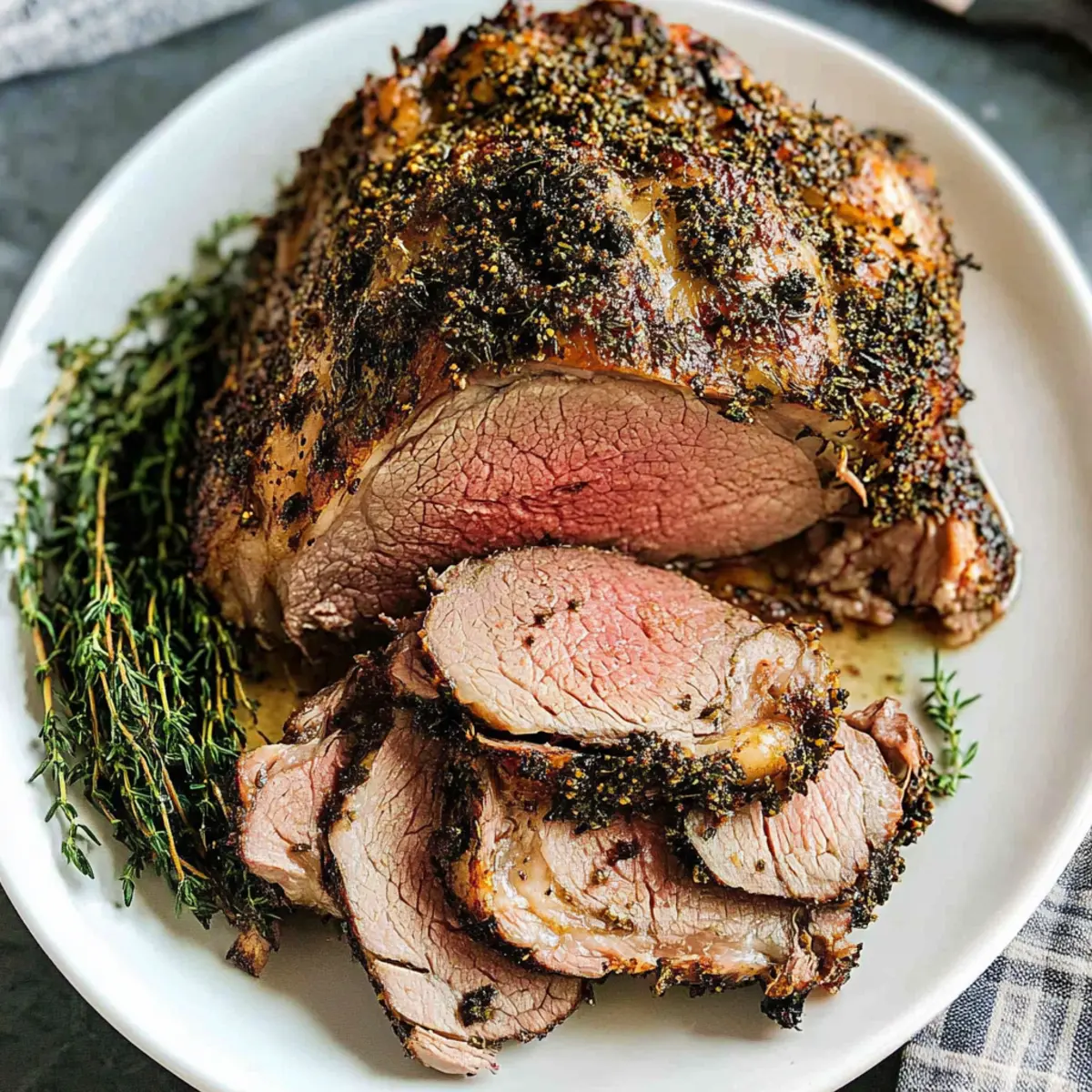 Irresistibly Juicy Roasted Boneless Leg of Lamb Recipe