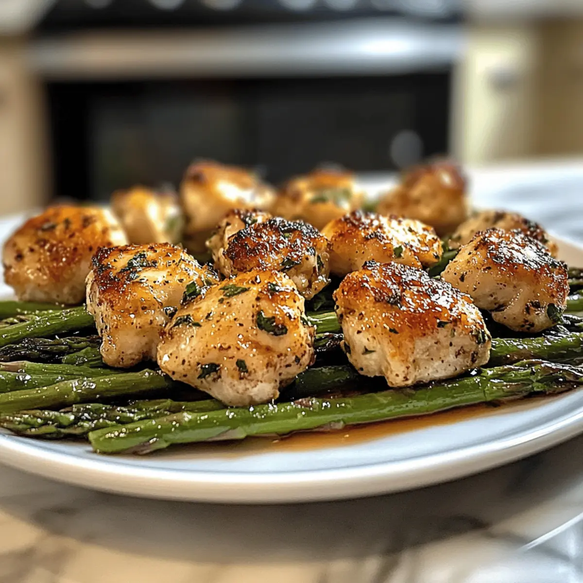 Baked Chicken Bites with Asparagus for Quick Family Dinners
