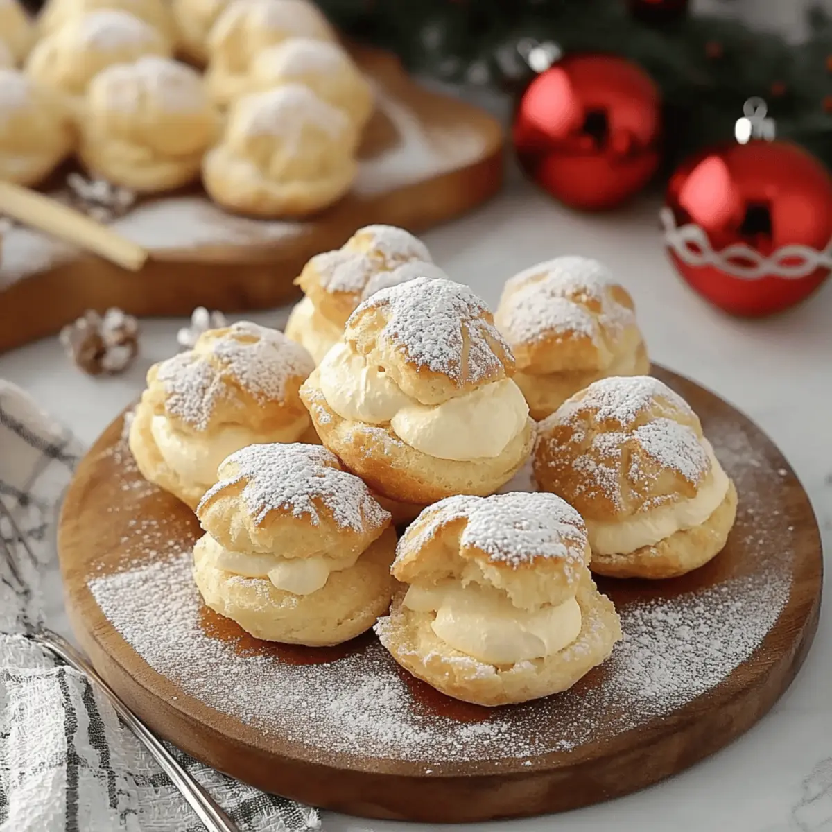 Eggnog Cream Puffs: Holiday Bliss in Every Bite