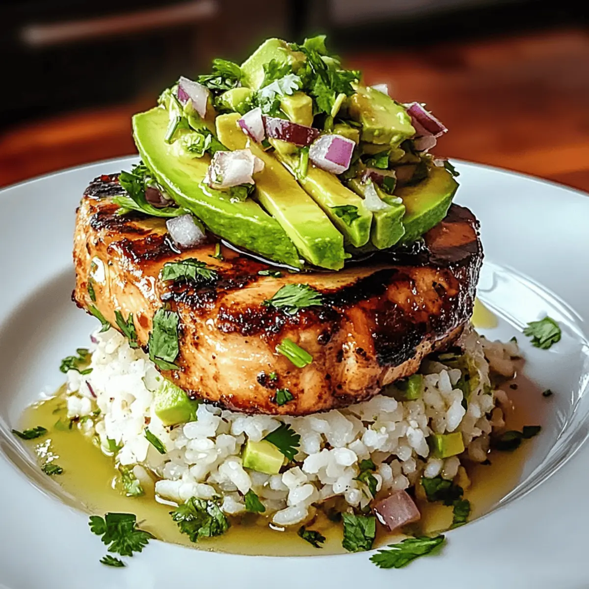 Honey Lime Chicken & Avocado Rice Stack for a Fresh Twist