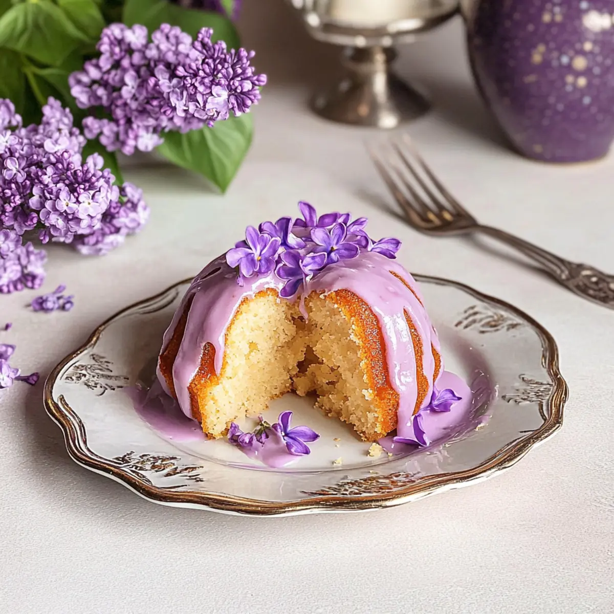 Lilac Bundt Cakes: Indulge in a Floral Spring Delight