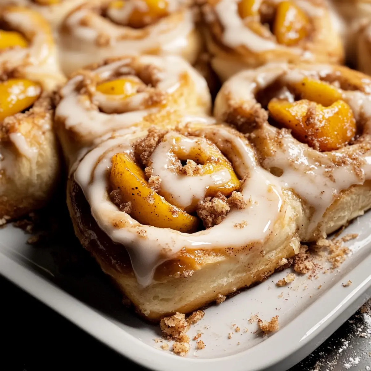 Peach Cobbler Cinnamon Rolls: Sweet Southern Brunch Bliss