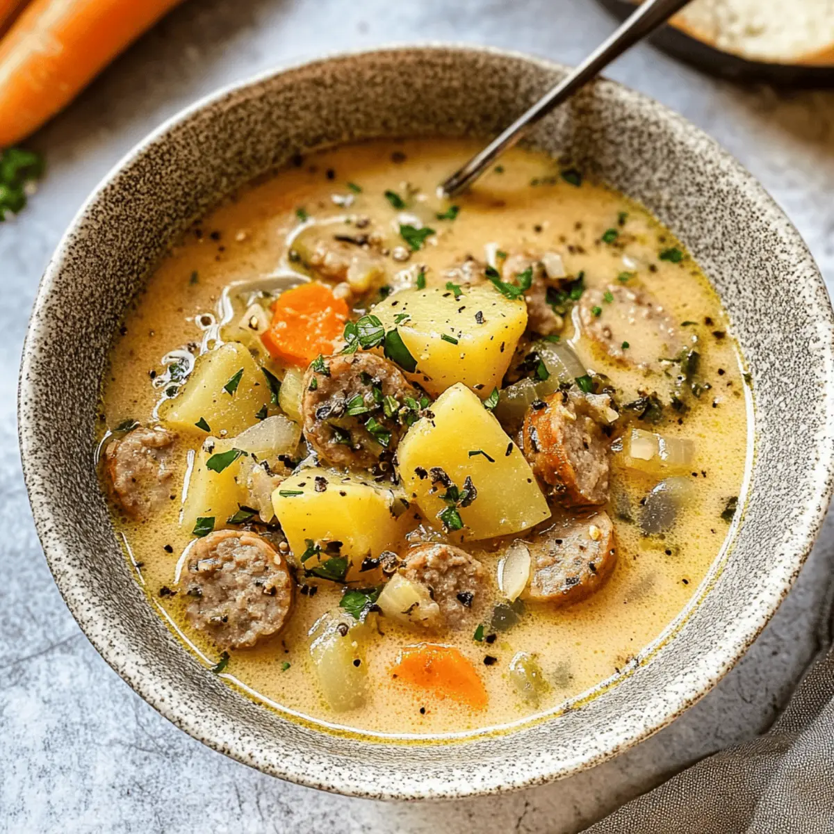 Cozy Up with Creamy Potato and Sausage Chowder Tonight