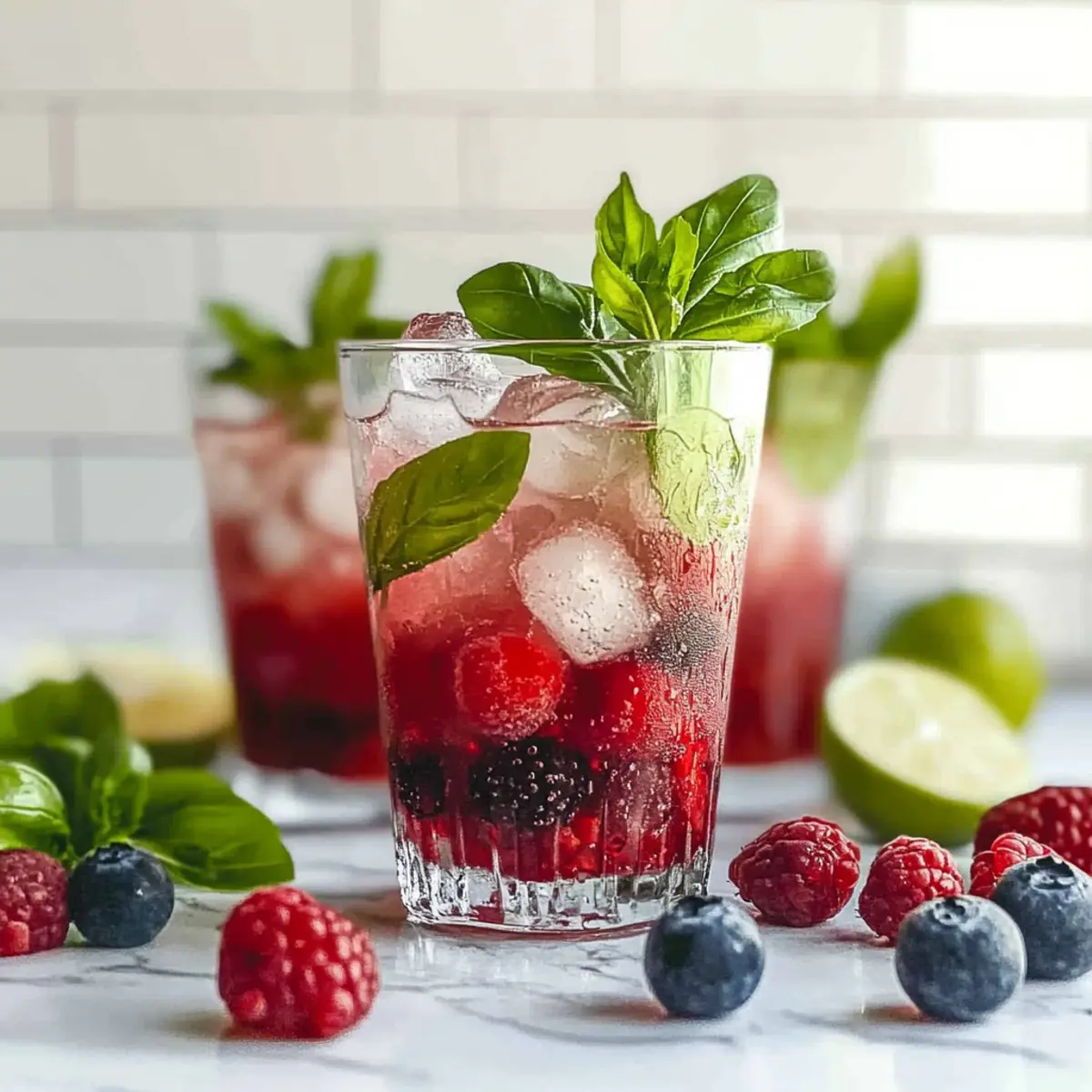 Berry Basil Smash Mocktail: Refreshing Sip for Every Occasion