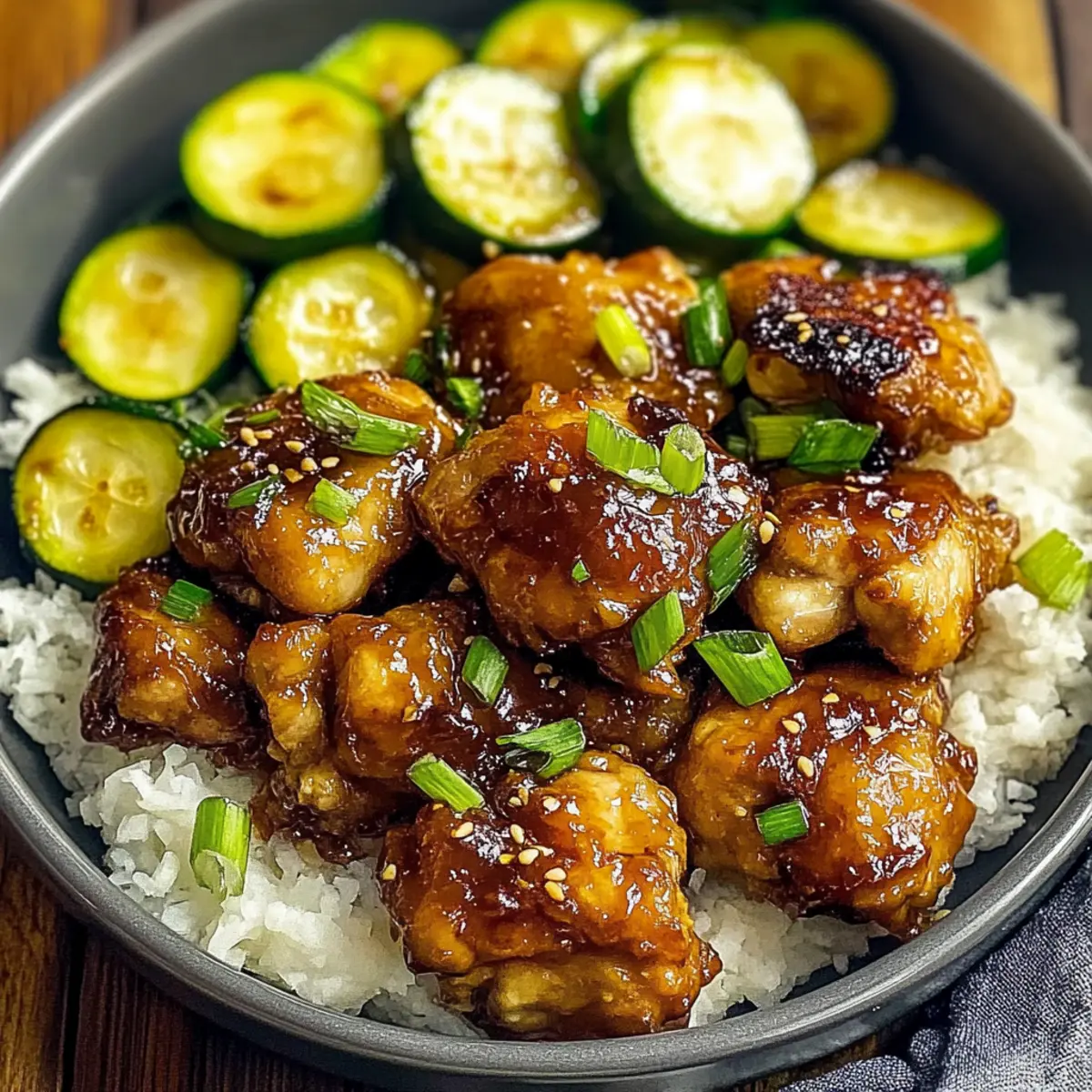 Sheet Pan Hot Honey Garlic Chicken and Zucchini Bliss