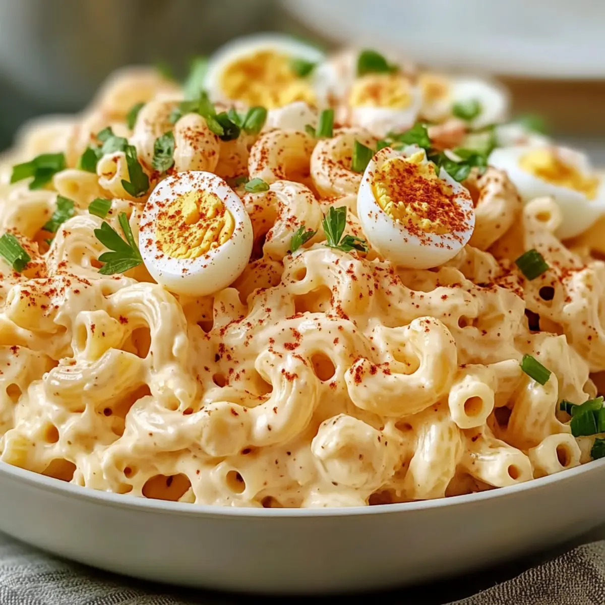 Creamy Deviled Egg Macaroni Salad for Your Perfect Picnic